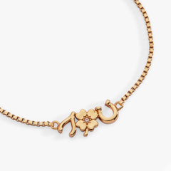 Lucky Symbol Bolo Bracelet Gold | Alex and Ani