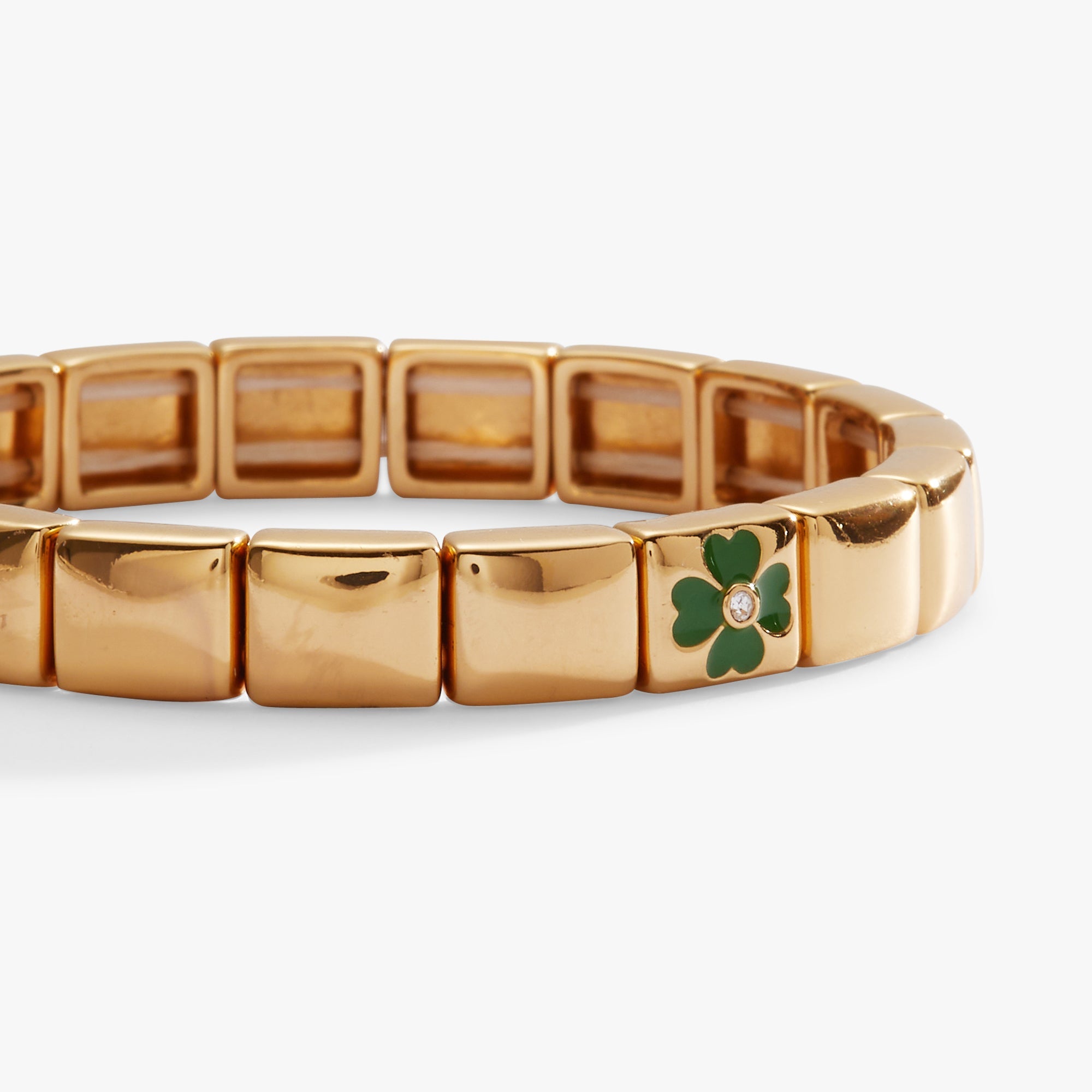 St. Patrick’s Day Stretch Bracelet Gold | Alex and Ani