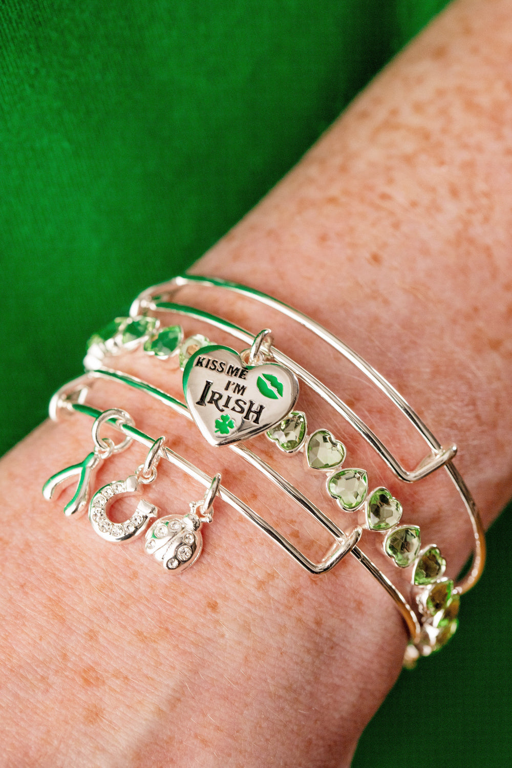 Love and Luck Multi-Charm Bangle Gold | Alex and Ani