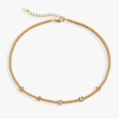 Love and Luck Tennis Necklace Gold | Alex and Ani