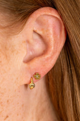 Love and Luck Set of 3 Stud Earrings and Huggie Hoops Gold | Alex and Ani