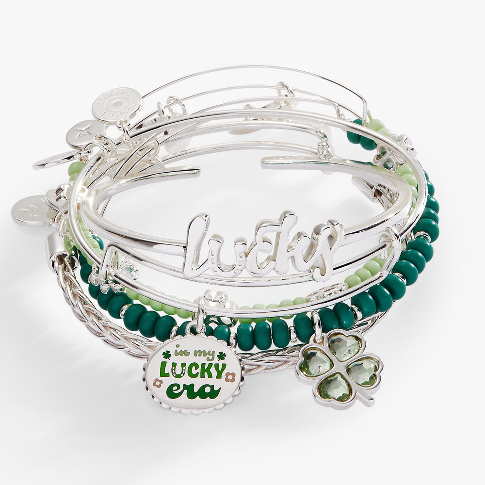 St. Patrick’s Day Set of 5 Bracelets Silver | Alex and Ani