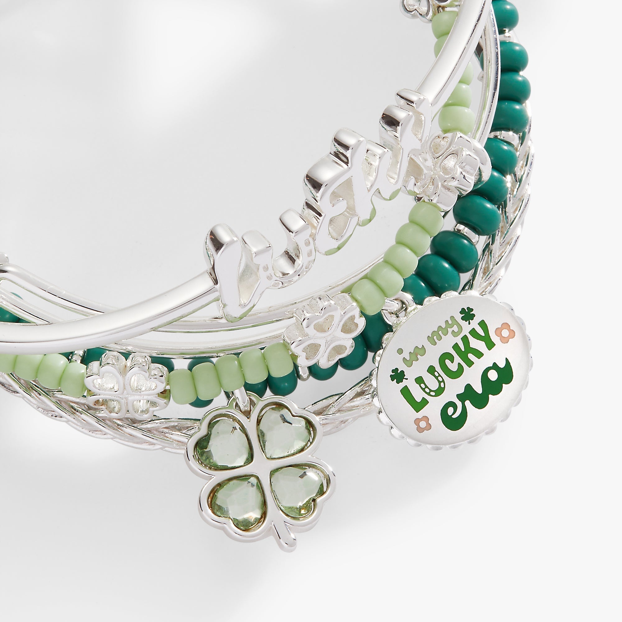 St. Patrick’s Day Set of 5 Bracelets Silver | Alex and Ani