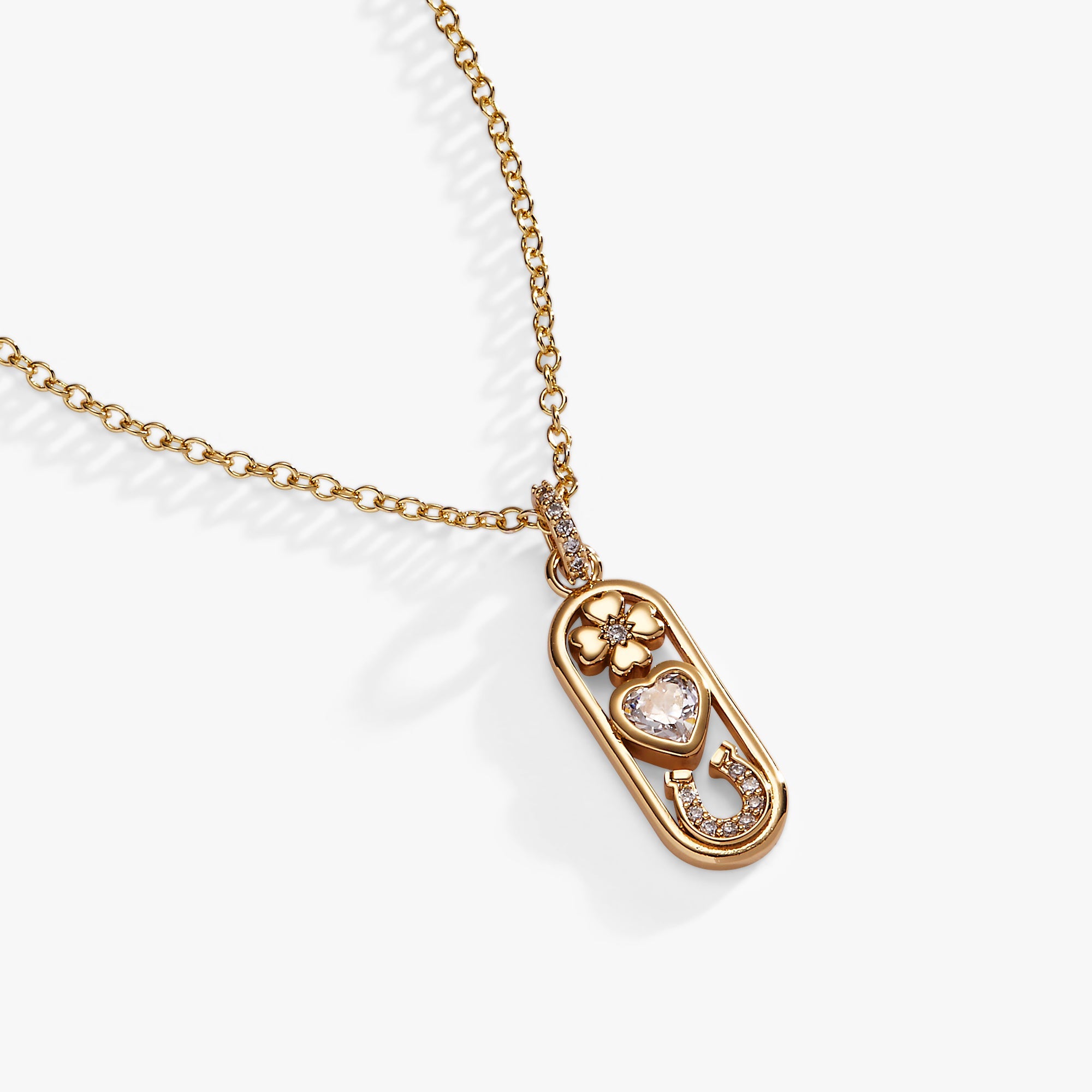 Love and Luck Pendant Necklace Gold | Alex and Ani