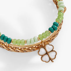 St. Patrick’s Day Set of 3 Charm Bangles Gold | Alex and Ani