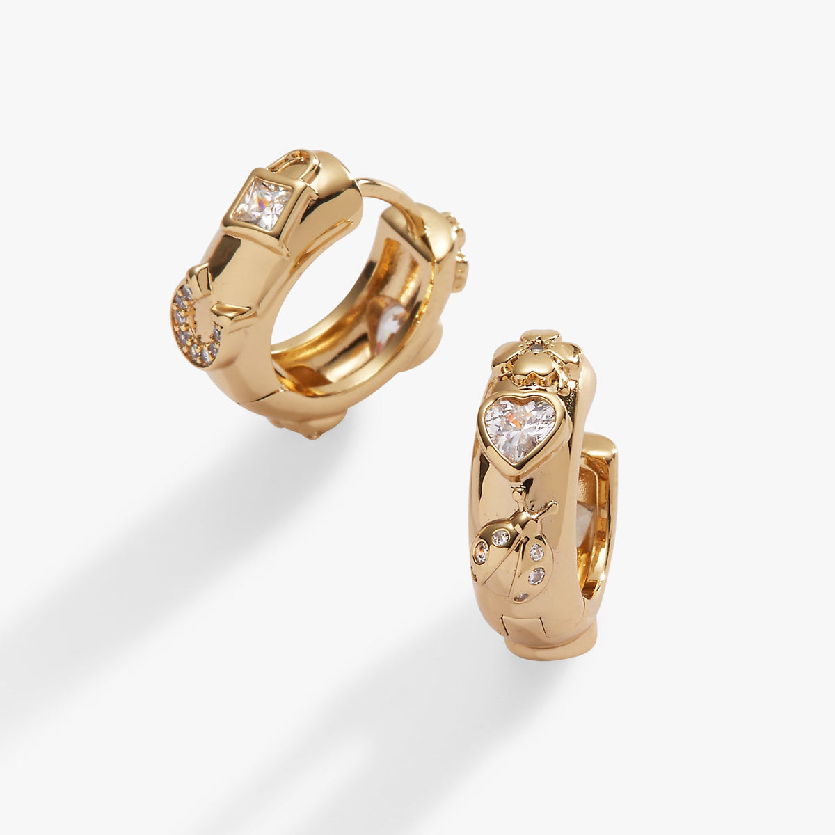 Love and Luck Huggie Hoops Gold | Alex and Ani