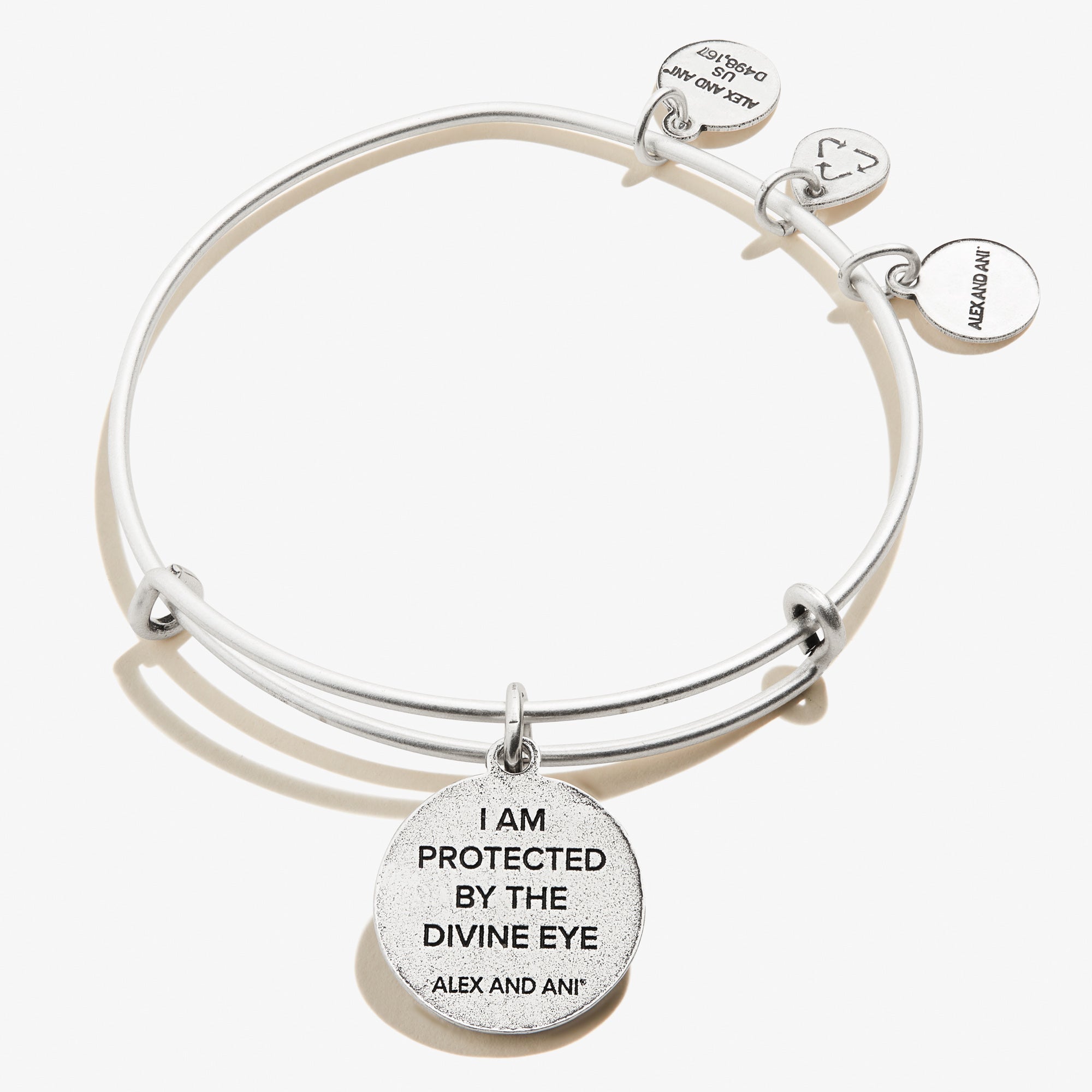 Evil Eye + Sodalite Charm Bangle Bracelet - Alex and Ani Rafaelian Silver | Alex and Ani