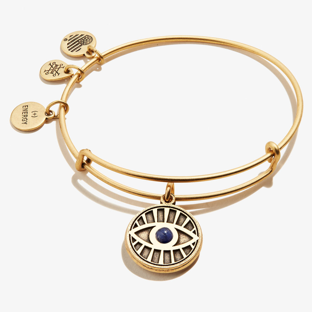 Evil Eye + Sodalite Charm Bangle Bracelet - Alex and Ani Rafaelian Silver | Alex and Ani