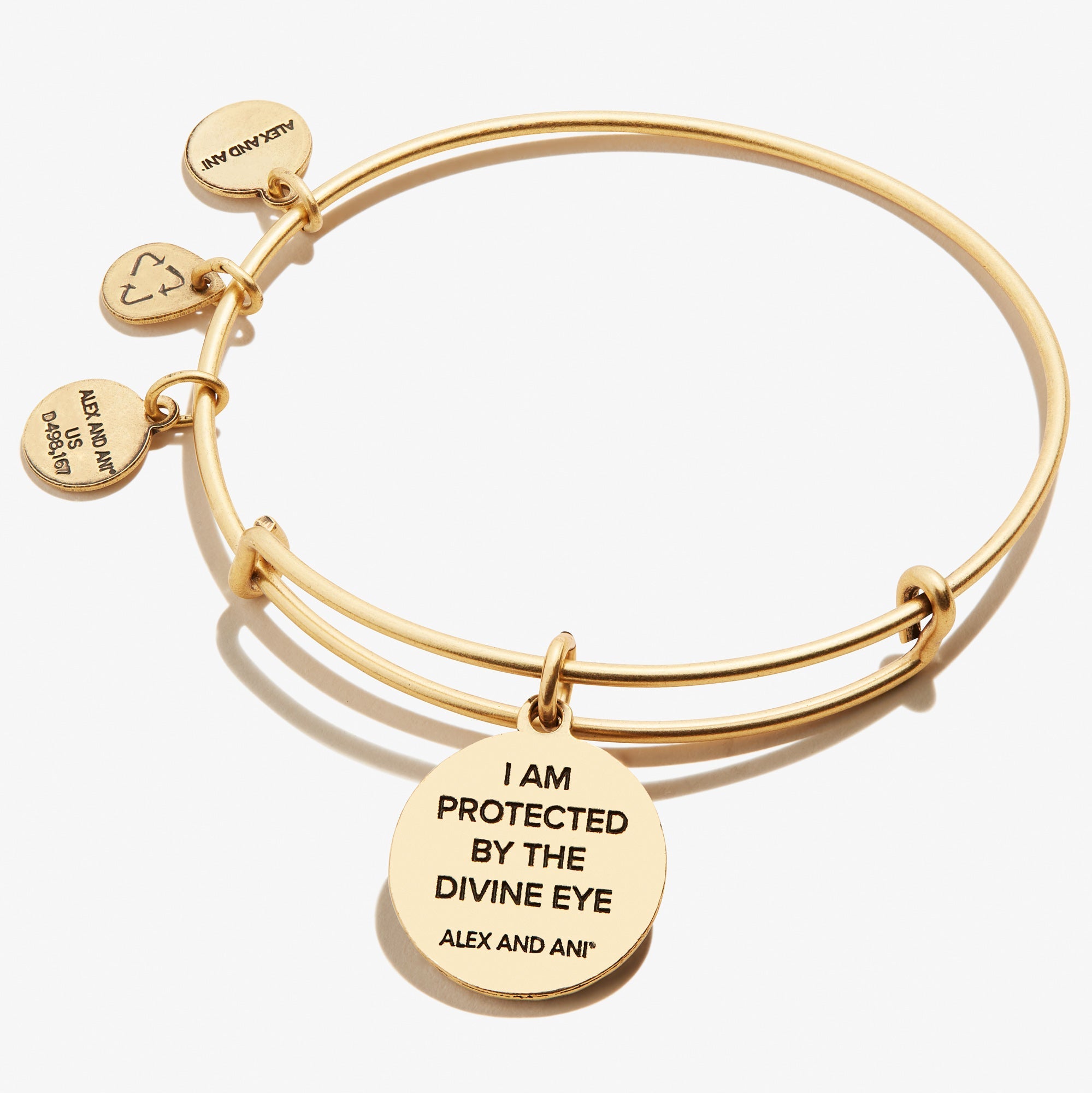 Evil Eye + Sodalite Charm Bangle Bracelet - Alex and Ani Rafaelian Silver | Alex and Ani