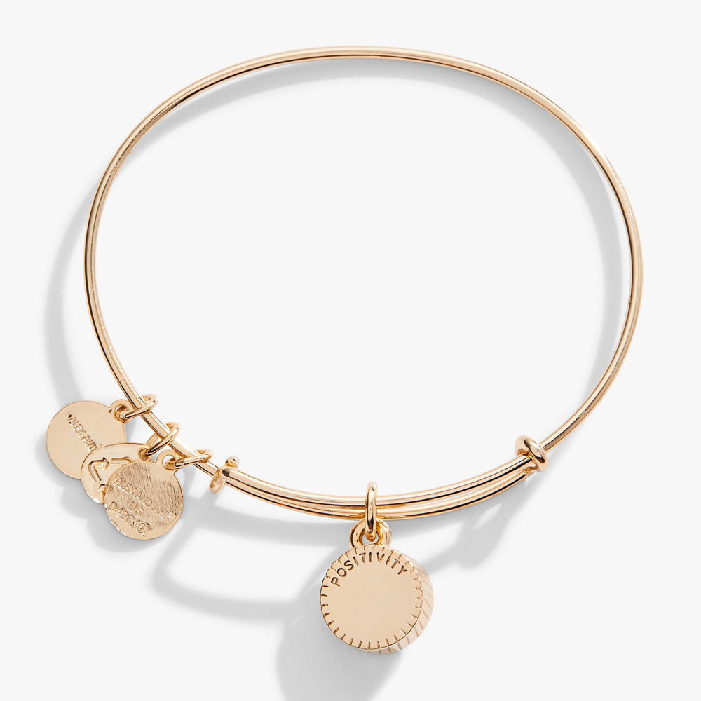 Peridot August Birthstone Charm Bangle Silver | Alex and Ani
