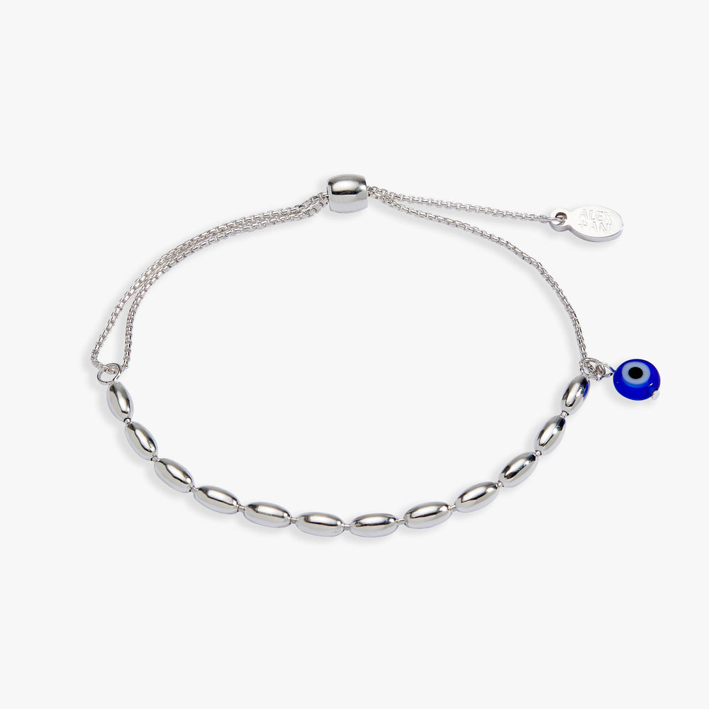 Evil Eye Pull Chain Bracelet - Alex and Ani Sterling Silver | Alex and Ani