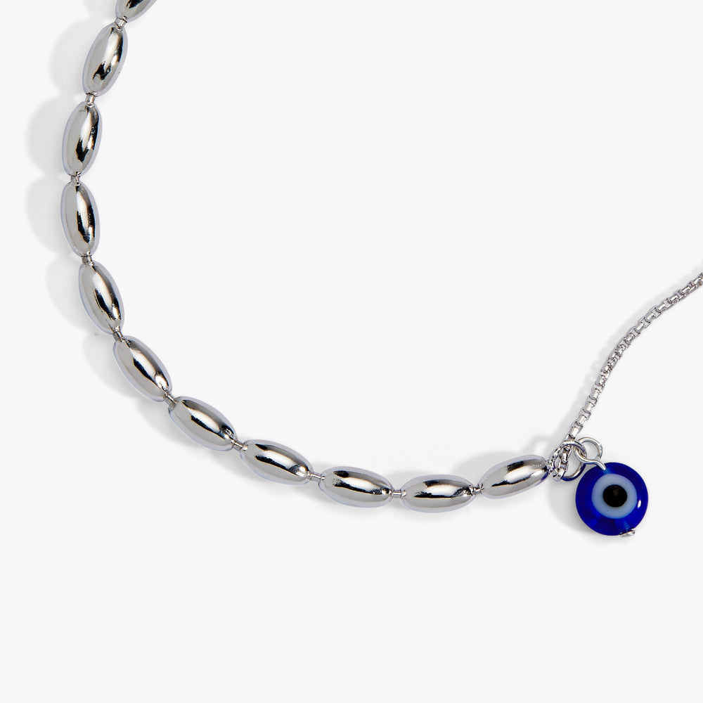 Evil Eye Pull Chain Bracelet - Alex and Ani Sterling Silver | Alex and Ani