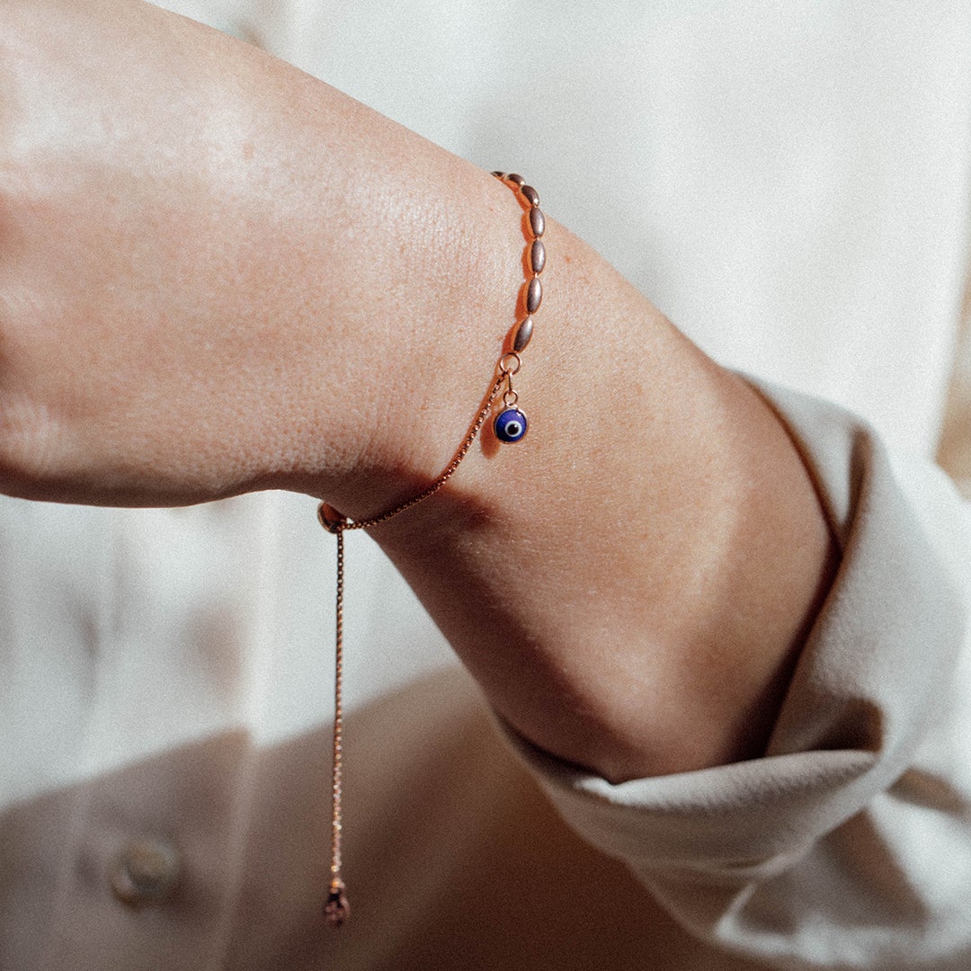 Evil Eye Pull Chain Bracelet - Alex and Ani Sterling Silver | Alex and Ani