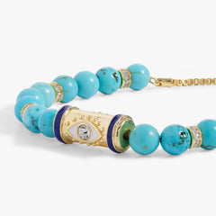 Evil Eye Bolo Bracelet Gold | Alex and Ani