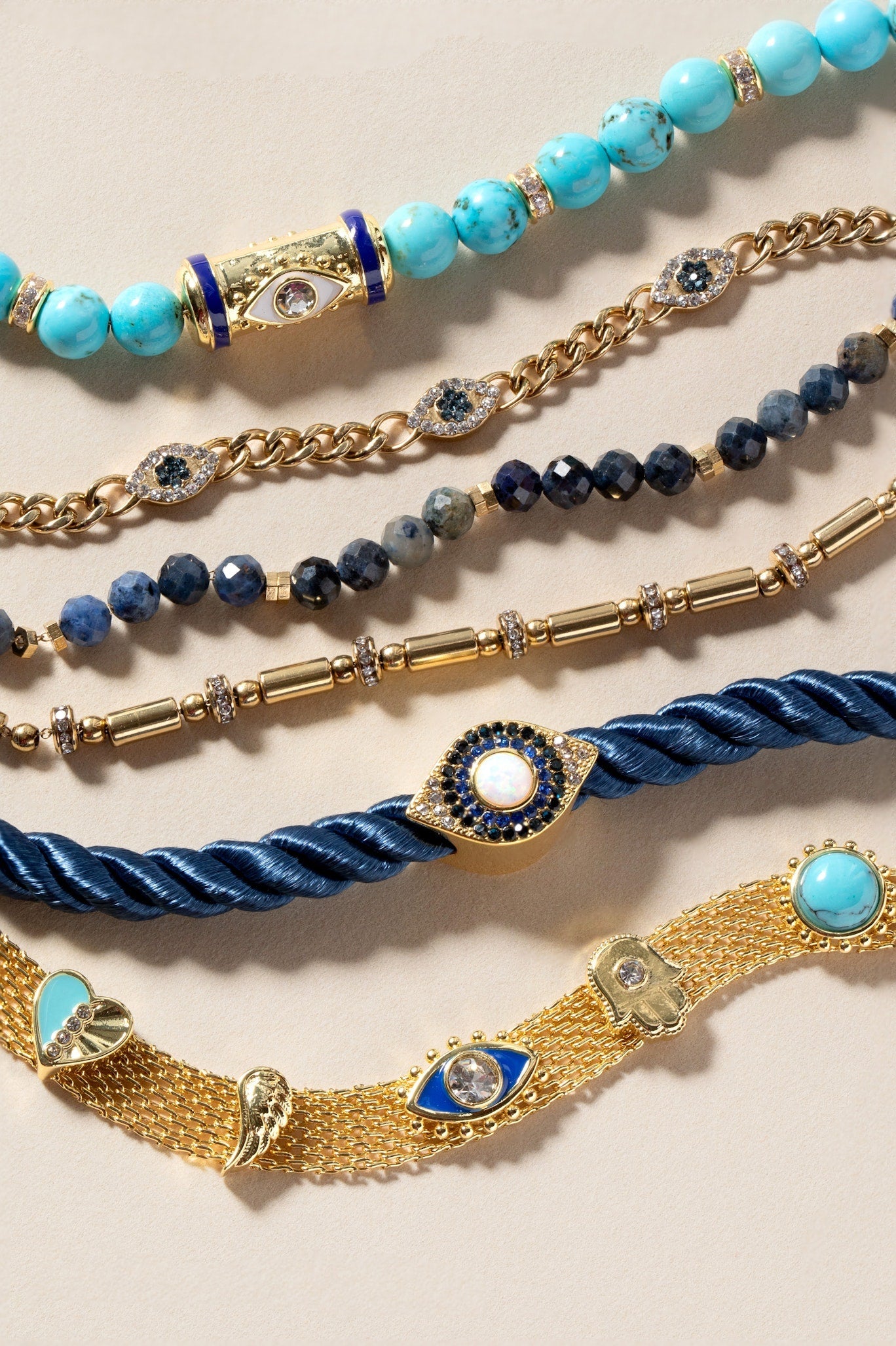 Evil Eye Bolo Bracelet Gold | Alex and Ani