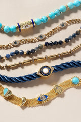 Evil Eye Bolo Bracelet Gold | Alex and Ani