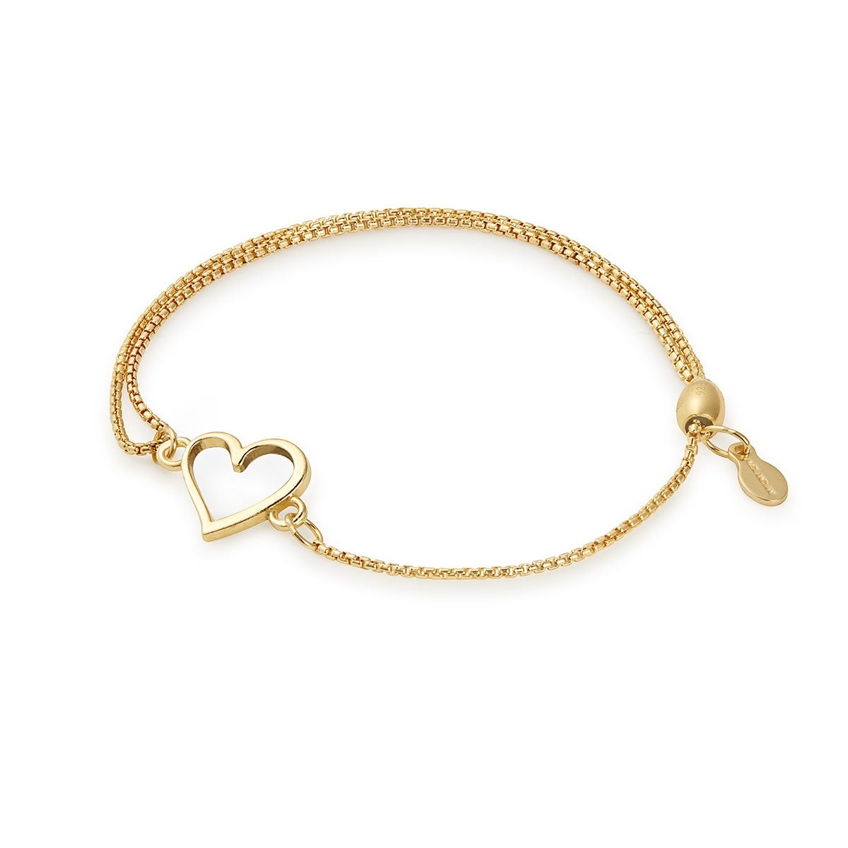 Heart Pull Chain Bracelet - Alex and Ani 14kt Gold Over Sterling Silver | Alex and Ani