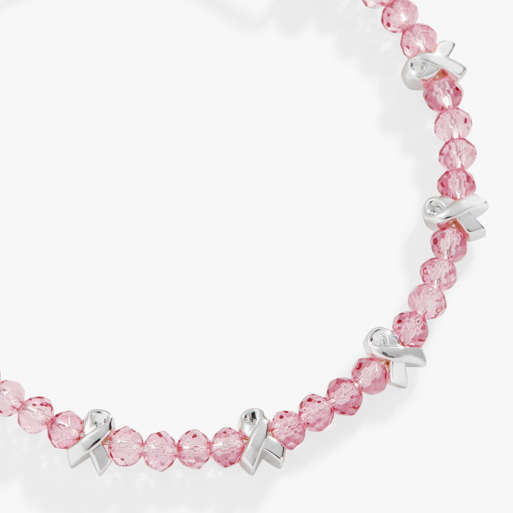 Breast Cancer Awareness Pink Ribbon Bangle Silver | Alex and Ani