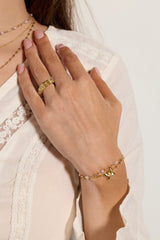 Festival Double Strand Butterfly Bracelet Gold | Alex and Ani