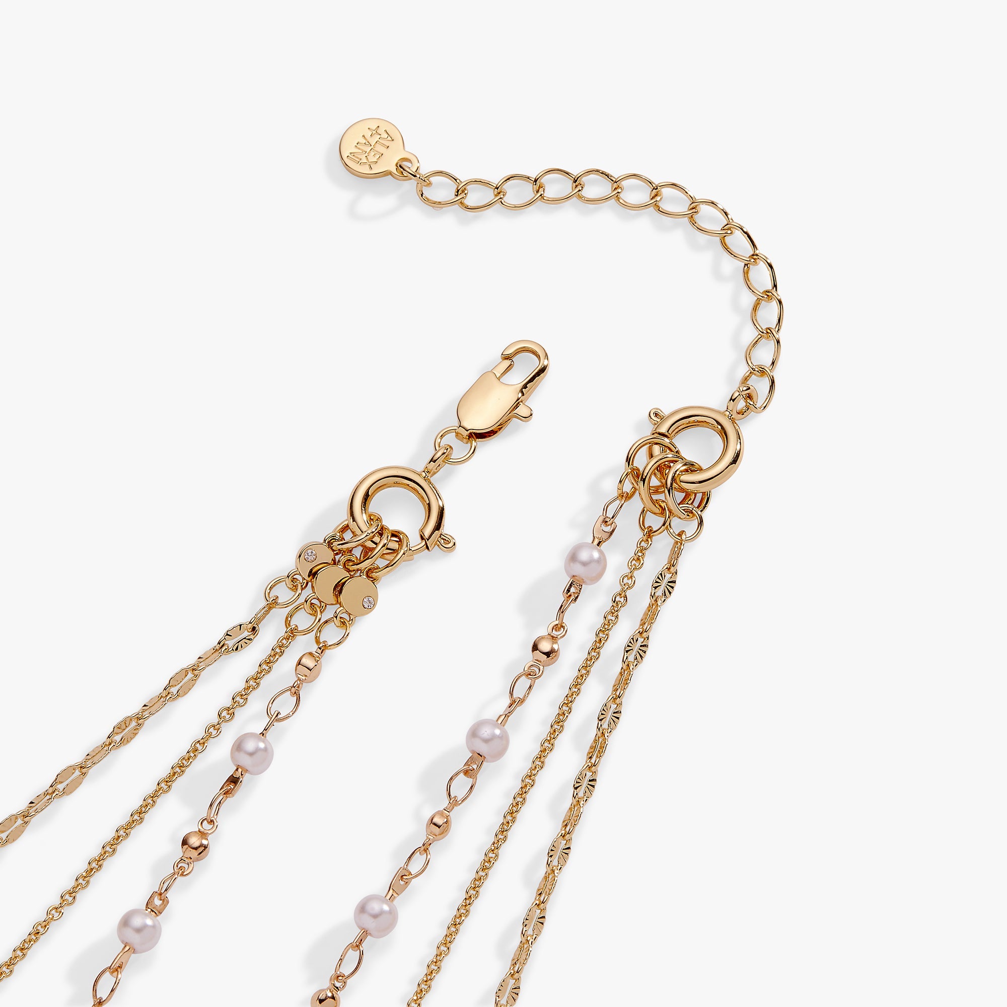 Festival Stranded Butterfly Necklace Gold | Alex and Ani