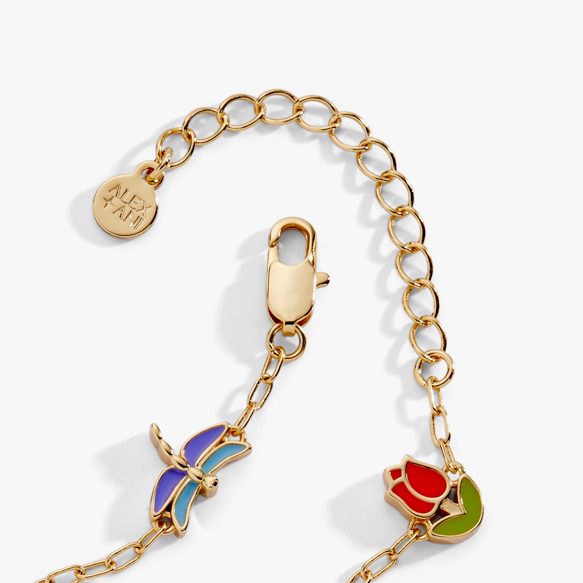 Garden Party Inline Charm Bracelet Gold | Alex and Ani