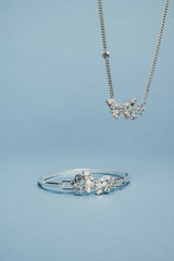 Glass Butterfly Inline Necklace Silver | Alex and Ani