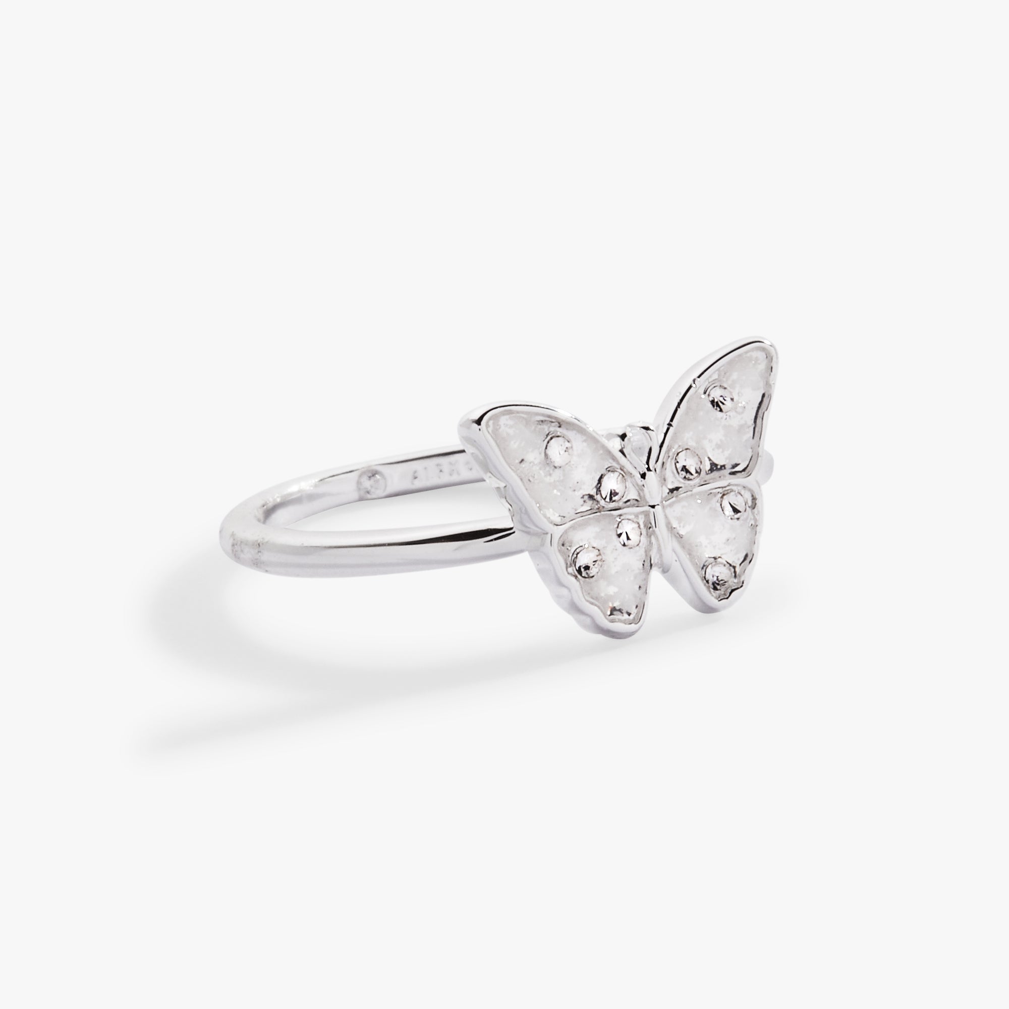 Glass Butterfly Statement Ring Silver | Alex and Ani