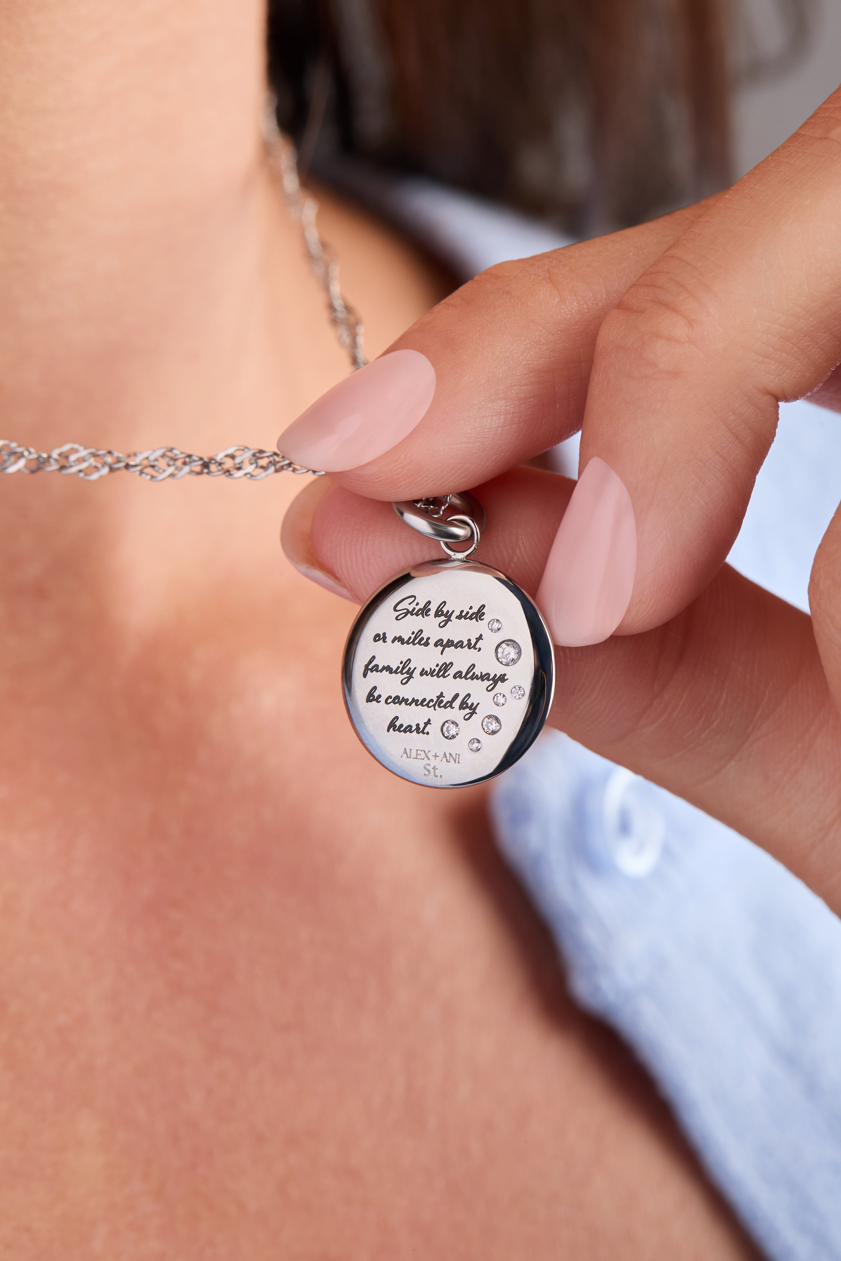Mom Butterfly Disc Charm Stainless Steel Gold | Alex and Ani
