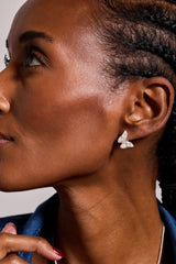 Glass Butterfly Statement Stud Silver | Alex and Ani