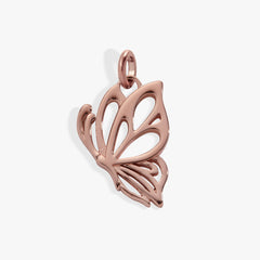 Goliath Openwork Butterfly Charm Rose Silver | Alex and Ani
