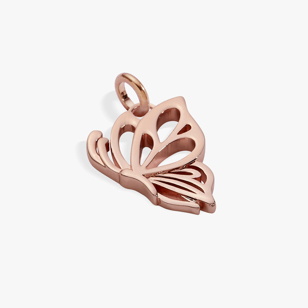 Goliath Openwork Butterfly Charm Rose Silver | Alex and Ani