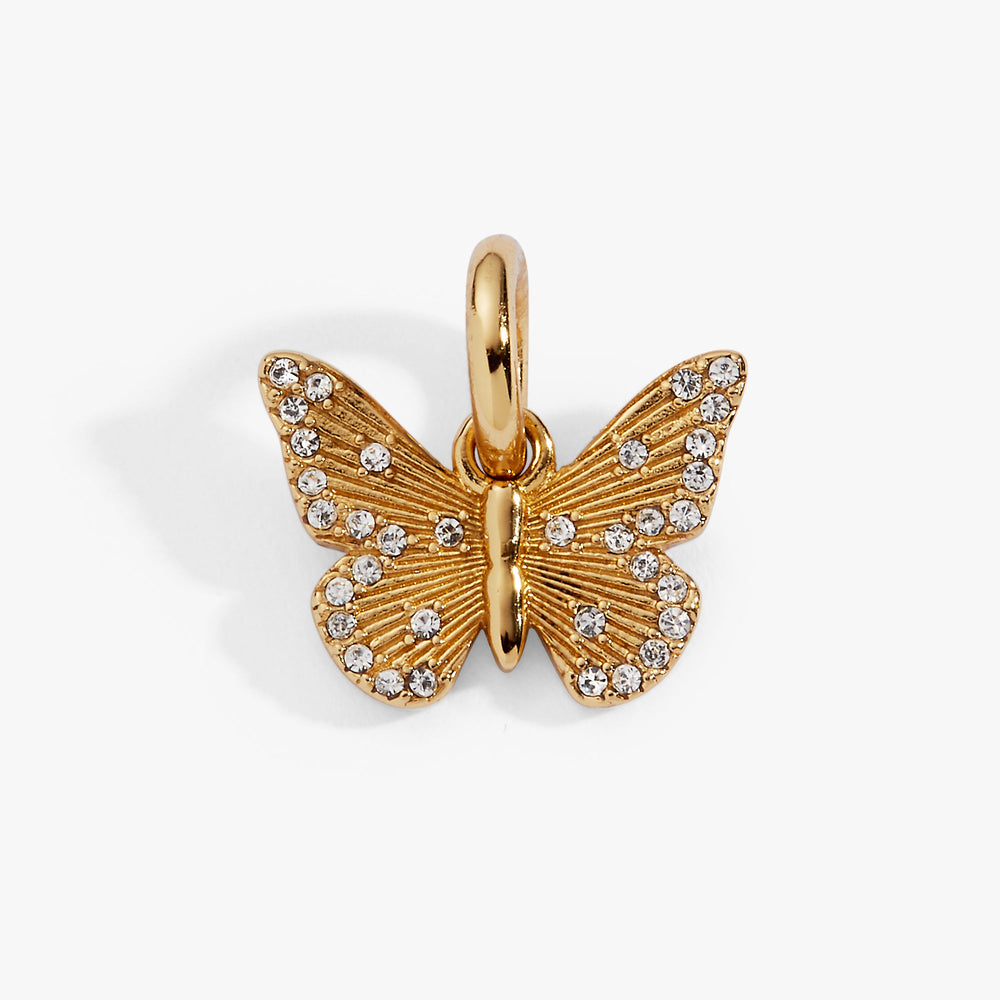Butterfly + Crystal Interchangeable Charm Gold | Alex and Ani