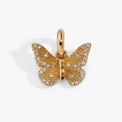 Butterfly + Crystal Interchangeable Charm Gold | Alex and Ani