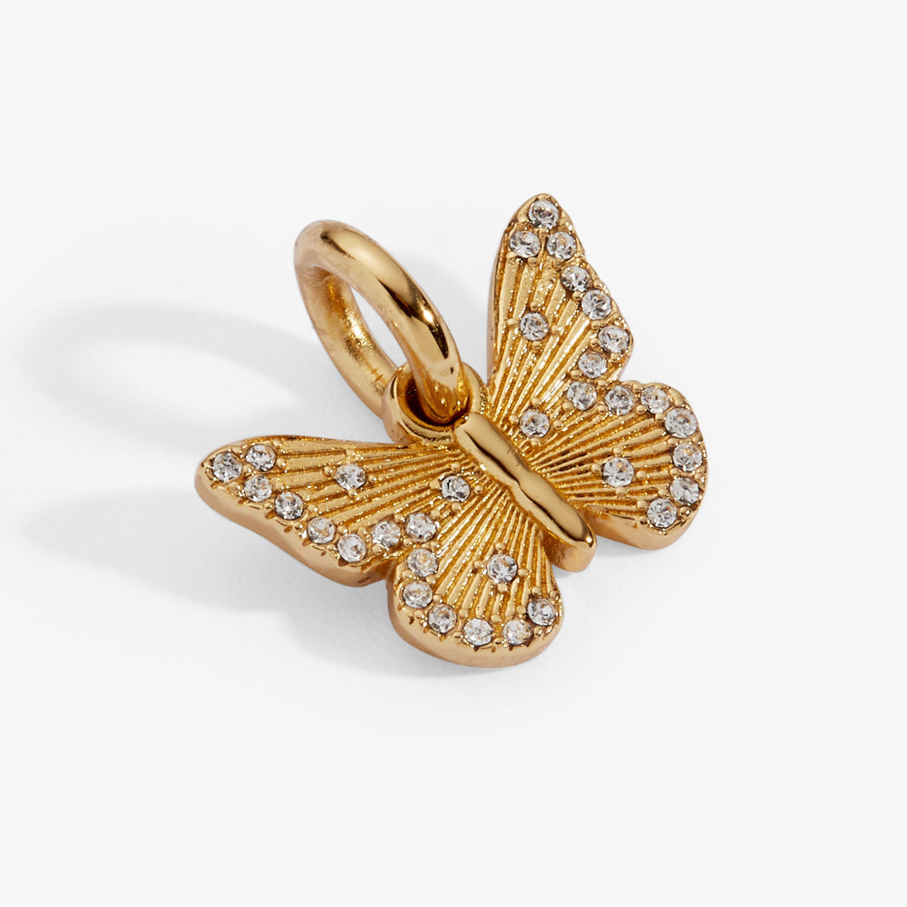 Butterfly + Crystal Interchangeable Charm Gold | Alex and Ani