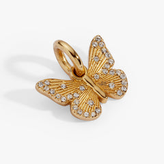 Butterfly + Crystal Interchangeable Charm Gold | Alex and Ani