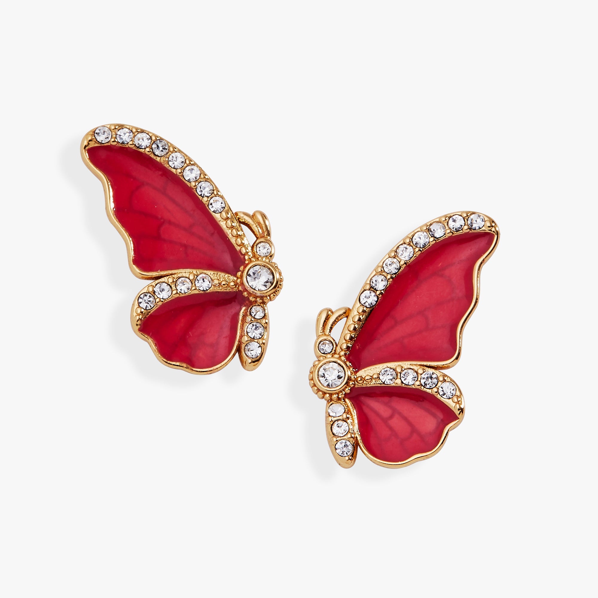 New York Botanical Garden Butterfly Statement Earrings Gold | Alex and Ani