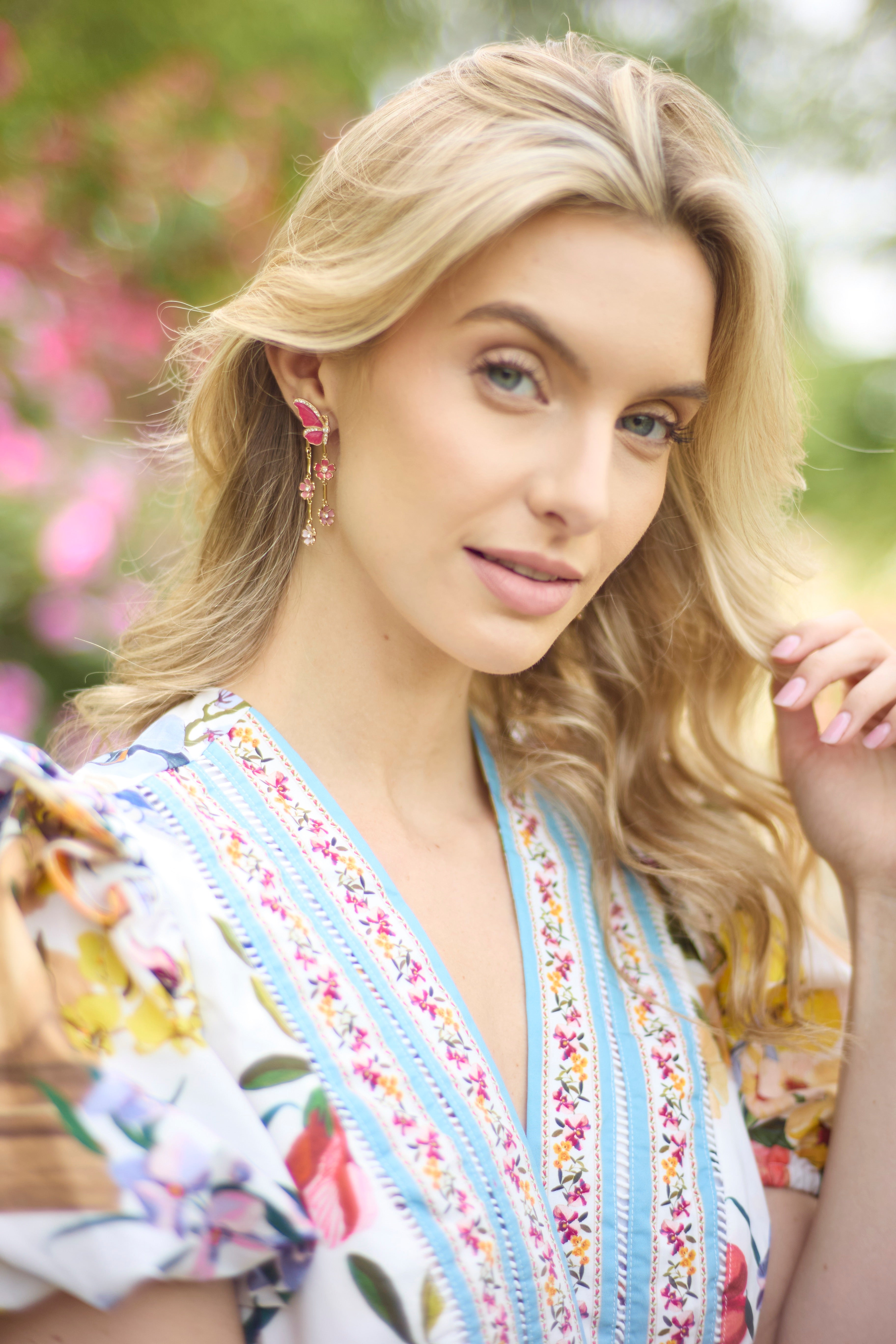New York Botanical Garden Butterfly Statement Earrings Gold | Alex and Ani