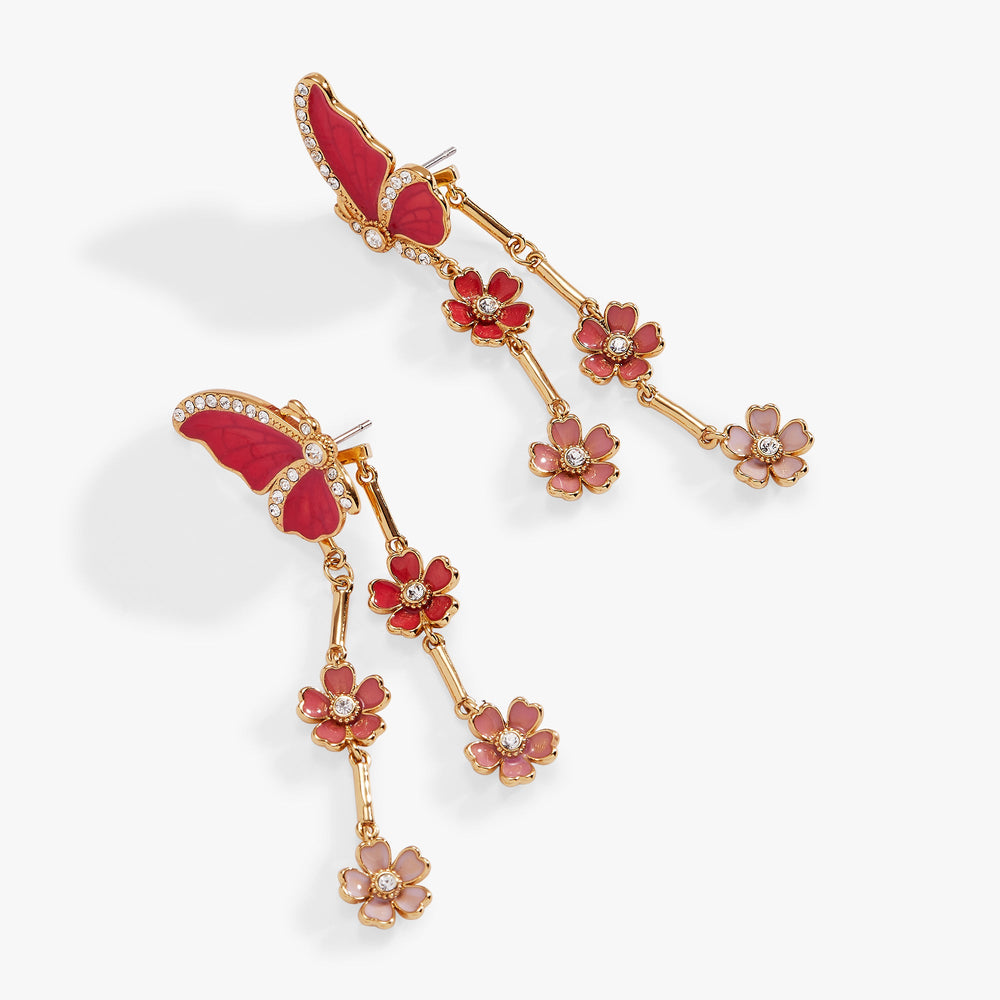 New York Botanical Garden Butterfly Statement Earrings Gold | Alex and Ani