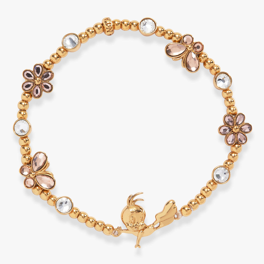 Looney Tunes - Tweety Beaded Stretch Bracelet Gold | Alex and Ani