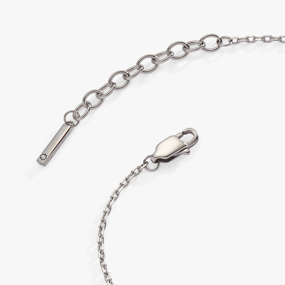 “Choose Happiness” Inline Bracelet Stainless Steel Silver | Alex and Ani