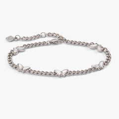 Butterfly Curb Chain Bracelet Stainless Steel Silver | Alex and Ani