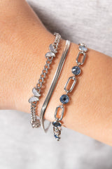 Butterfly Curb Chain Bracelet Stainless Steel Silver | Alex and Ani