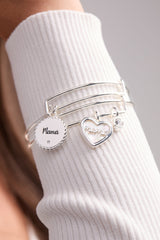 Mama Heart Charm Bangle Gold | Alex and Ani
