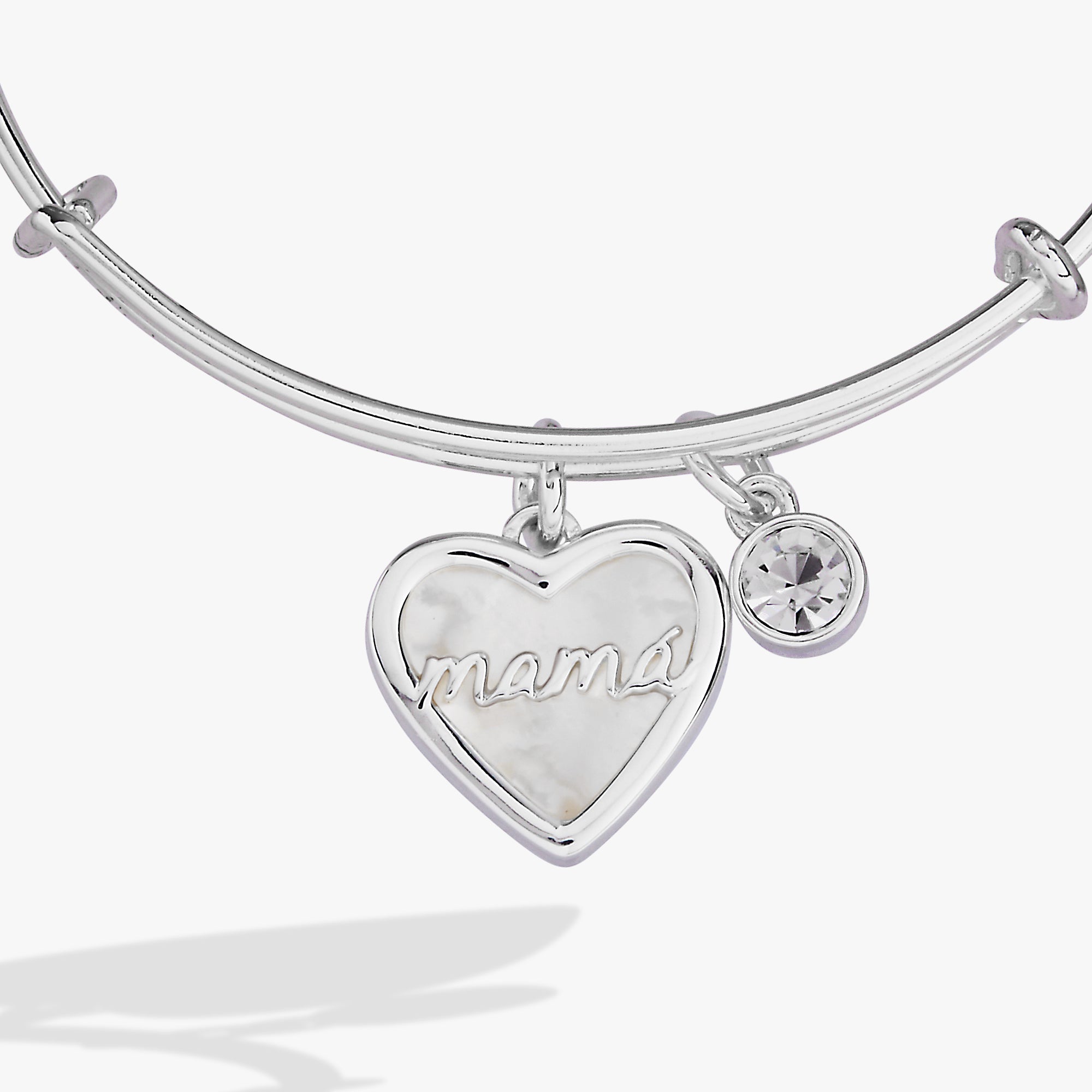 Mama Heart Charm Bangle Gold | Alex and Ani