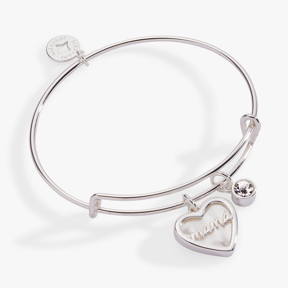 Mama Heart Charm Bangle Gold | Alex and Ani