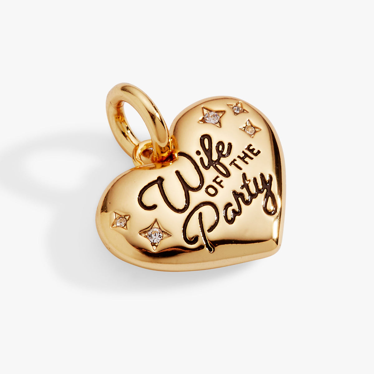 ‘Wife of the Party’ Heart Charm Gold | Alex and Ani