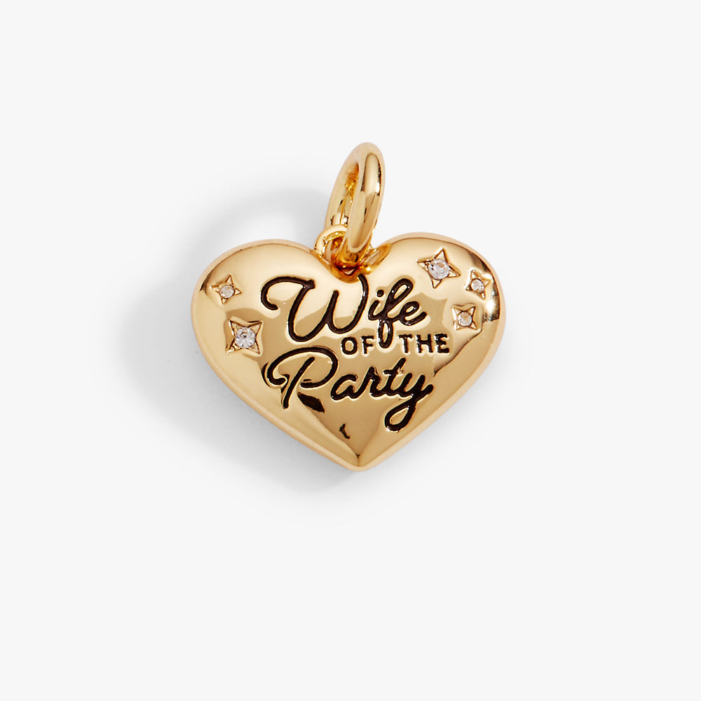 ‘Wife of the Party’ Heart Charm Gold | Alex and Ani