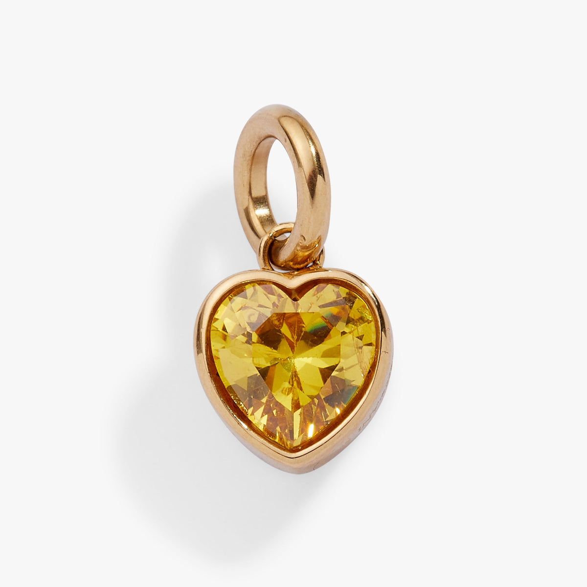 Balance' Heart Birthstone Charm-NOVEMBER Stainless Steel Gold | Alex and Ani