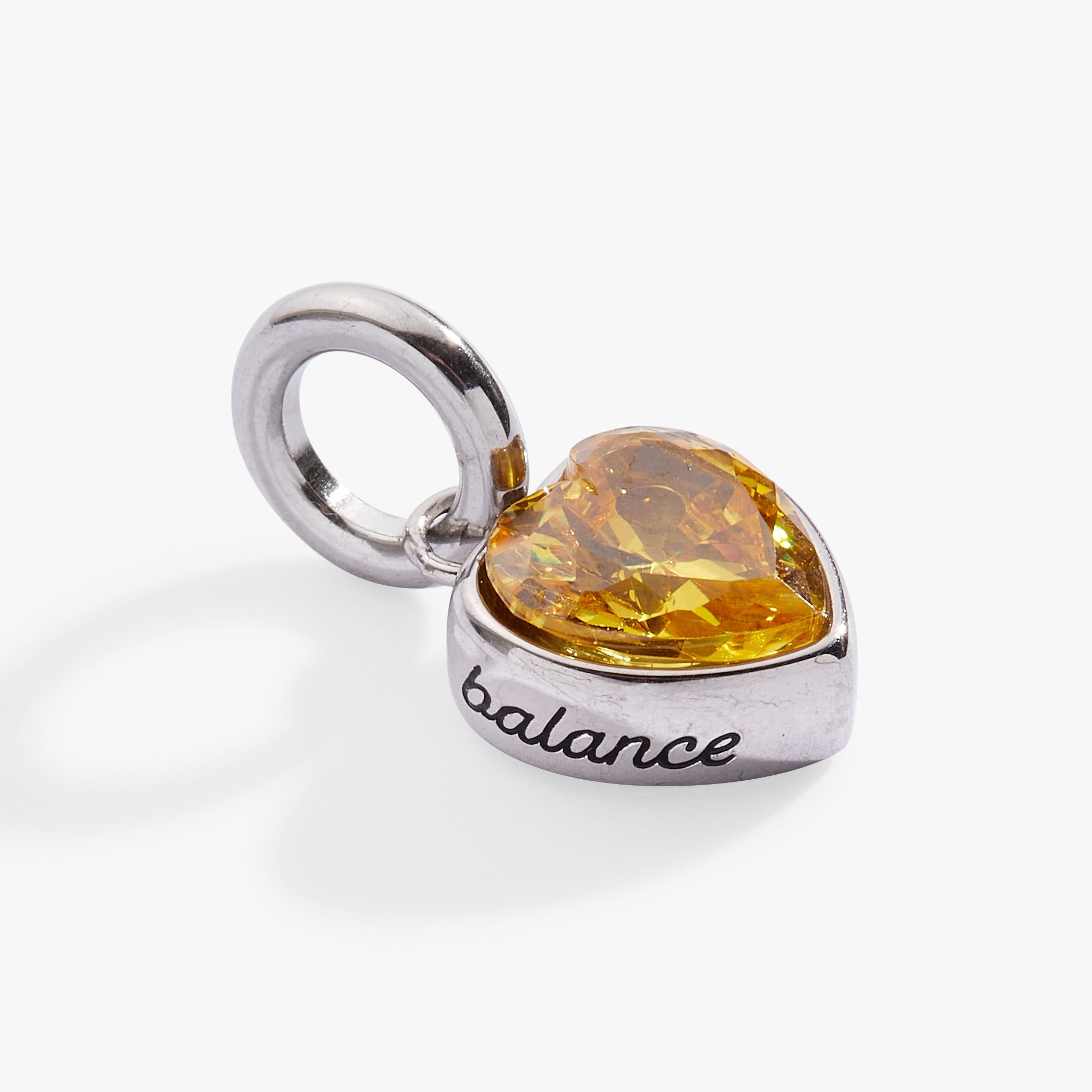 Balance' Heart Birthstone Charm-NOVEMBER Stainless Steel Gold | Alex and Ani