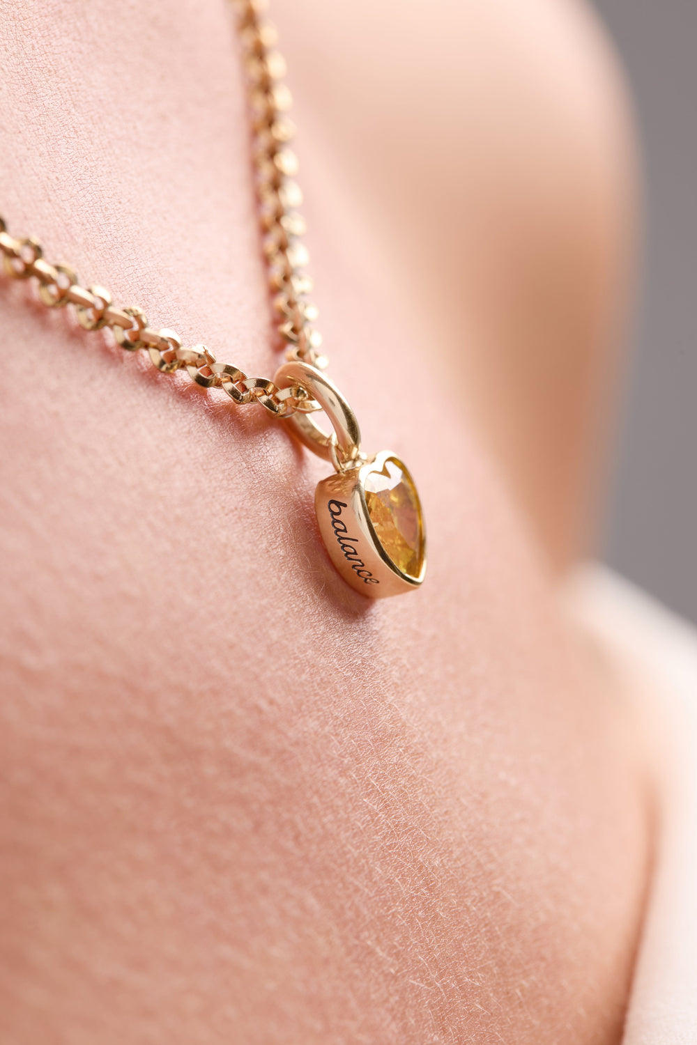 Balance' Heart Birthstone Charm-NOVEMBER Stainless Steel Gold | Alex and Ani